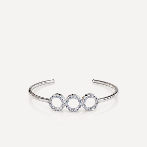 triple circle cuff bracelet