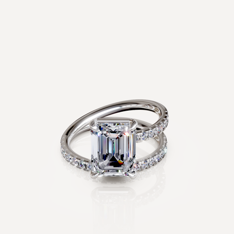 emerald cut engagement ring